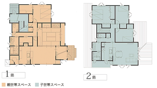 二世帯住宅の60坪 やっぱり間取りが決め手 生活がもっと楽しくなる イエマドリ